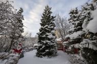 Christmas Village In Akureyri, Iceland. (Image via Getty)